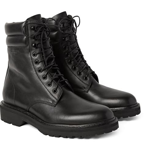 saint laurent leather boots.